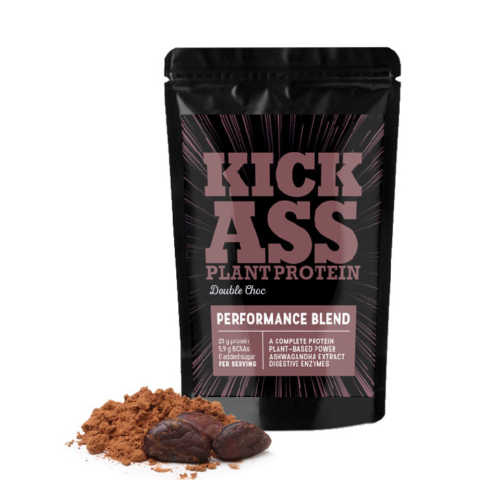 Kick Ass plant protein double choc pack.