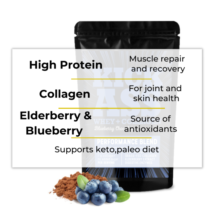 plant protein kick Ass plant protein blueberry chocolate flavour quick facts