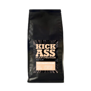 Kick Ass plant protein dark vanilla flavoured 1kg pack.